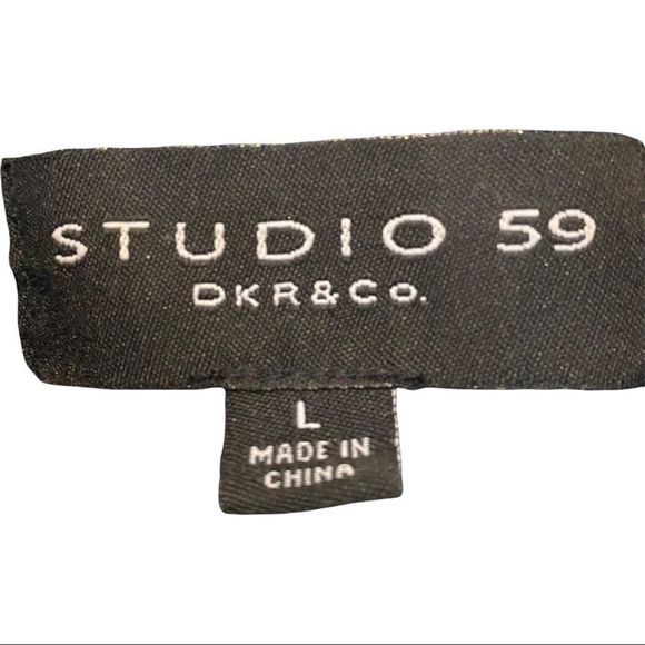 Studio 59 for and flare wool blend coat navy size large VGUC - Picture 2 of 6